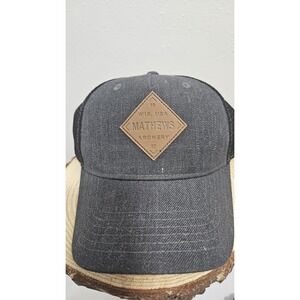 Mathews Gray Trucker Cap Hat with Mesh Back and Snapback for Archery and Hunting